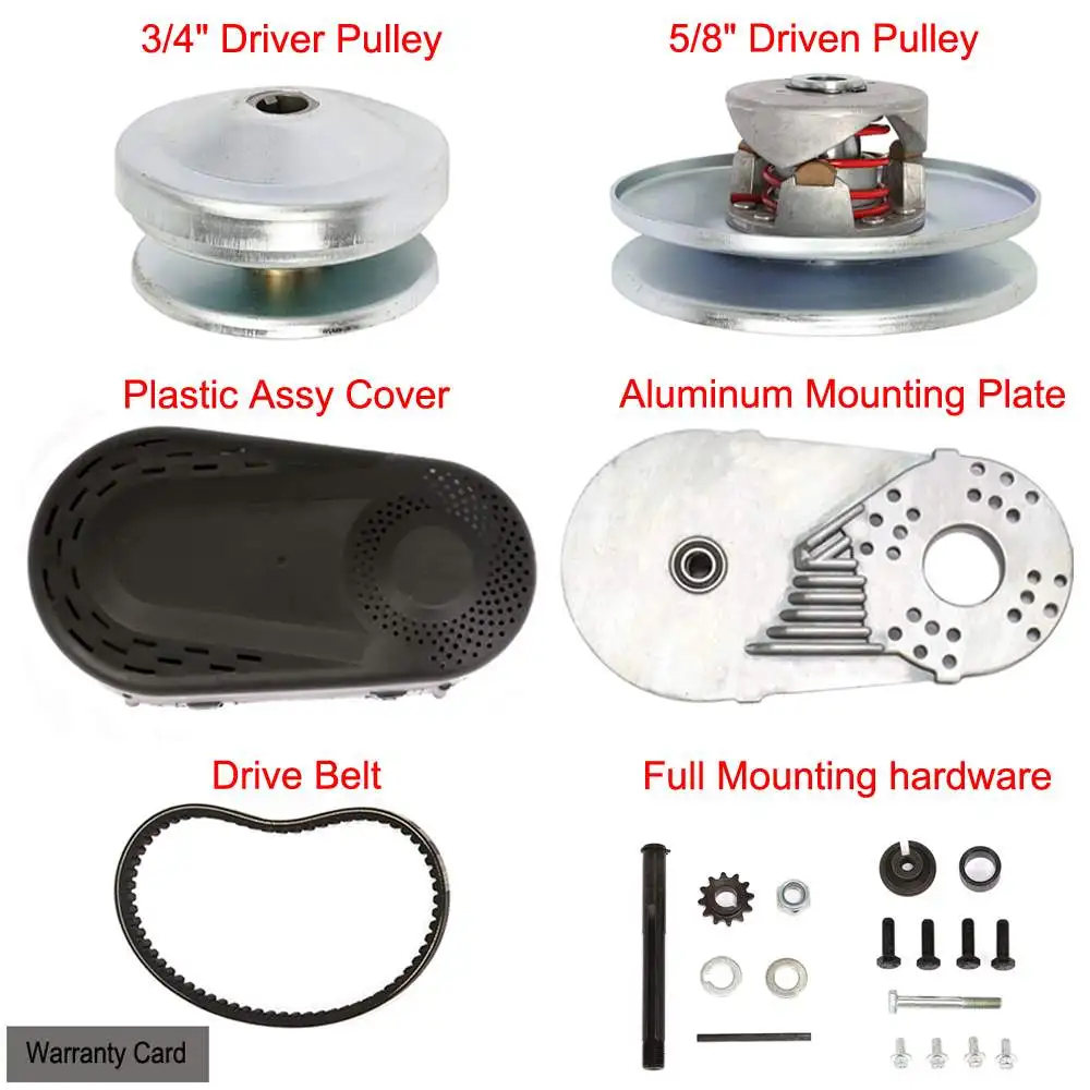 VEVOR NEW Go Kart Torque Converter Kit CVT Clutch 3/4" Torque Converter smoother acceleration
VEVOR NEW Go Kart Torque Converter Kit CVT Clutch 3/4" Torque Converter smoother acceleration