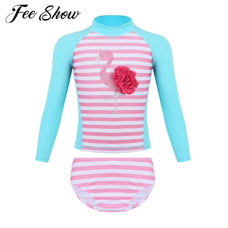 2PCS Kids Girls Tankini Long Sleeves Flamingo Printed Swimsuit Swimwear Bathing Suit Set Tops with Bottoms SZ 6 Months-8
2PCS Kids Girls Tankini Long Sleeves Flamingo Printed Swimsuit Swimwear Bathing Suit Set Tops with Bottoms SZ 6 Months-8