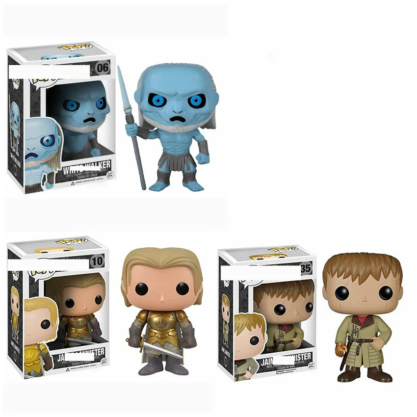 FUNKO Game of Thrones WHITE WALKER JAIME LANNISTER JON SNOW DAENERYS Figure Toys Collection Model Toys for Gifts
FUNKO Game of Thrones WHITE WALKER JAIME LANNISTER JON SNOW DAENERYS Figure Toys Collection Model Toys for Gifts