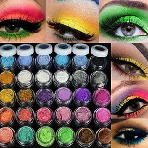 30Pcs Pro 30 Colors Pigments Glitters Makeup Cosmetic Eye Shadow Mineral Powder |