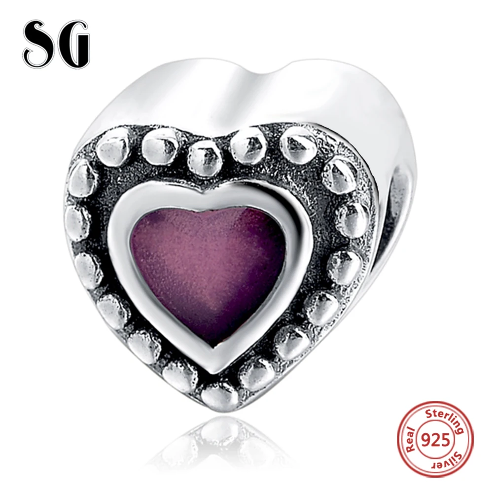 Purple Love Heart Pendant Beads For Women Bracelet Fit European Charms Silver 925 Original Fashion DIY Jewelry for women Gifts
Purple Love Heart Pendant Beads For Women Bracelet Fit European Charms Silver 925 Original Fashion DIY Jewelry for women Gifts