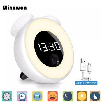 USB Rechargeable Digital Bedside Alarm Clock Touch Sensor Morning Snooze Wake Up Clock LED Night Light For Home Table Decoration
USB Rechargeable Digital Bedside Alarm Clock Touch Sensor Morning Snooze Wake Up Clock LED Night Light For Home Table Decoration