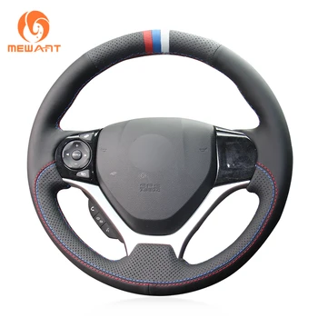 MEWANT Comfortable Soft Durable Black Genuine Leather Hand Sew Wrap Car Steering Wheel Cover for Honda Civic Civic 9 2012-2015
MEWANT Comfortable Soft Durable Black Genuine Leather Hand Sew Wrap Car Steering Wheel Cover for Honda Civic Civic 9 2012-2015