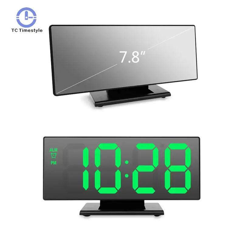 Digital Alarm Clock Mirror LED Home Decoration Clocks Snooze Night Display Desktop Multifunction Despertad Electronic Watch
Digital Alarm Clock Mirror LED Home Decoration Clocks Snooze Night Display Desktop Multifunction Despertad Electronic Watch
