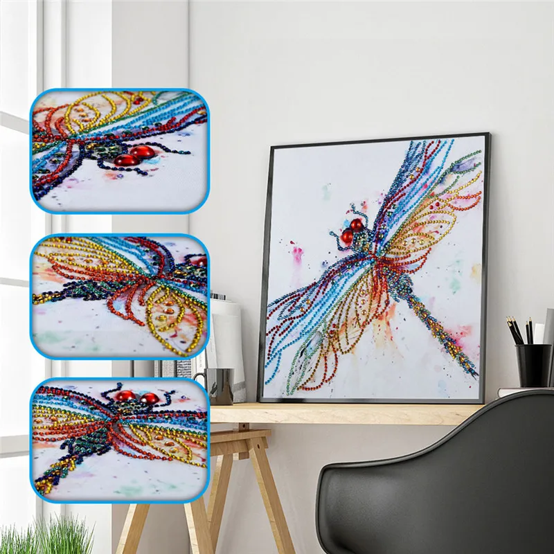 5D Diy Diamond Painting partial special shaped Diamond Embroidery Dragonfly DIY Kits Decorative crystal Rhinestones Decor
5D Diy Diamond Painting partial special shaped Diamond Embroidery Dragonfly DIY Kits Decorative crystal Rhinestones Decor