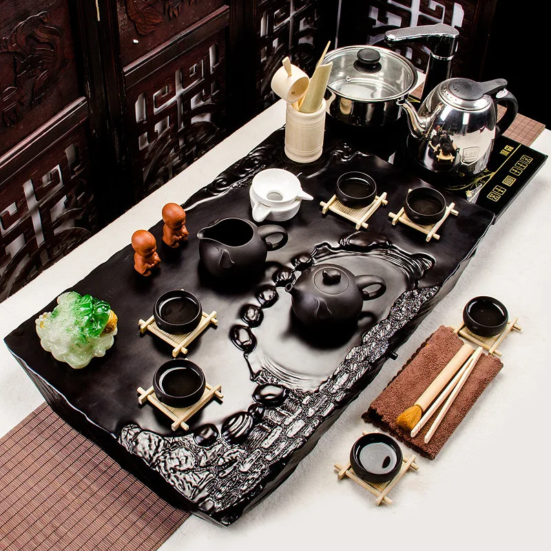 High-grade purple tea sets, a full set of special, four in one boil water, electromagnetic stove for family
High-grade purple tea sets, a full set of special, four in one boil water, electromagnetic stove for family