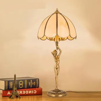European copper Table lamp bedside Lamp Modern Hotel front Table lamp Conference room Banquet hall retro art Desk lamp lighting
European copper Table lamp bedside Lamp Modern Hotel front Table lamp Conference room Banquet hall retro art Desk lamp lighting