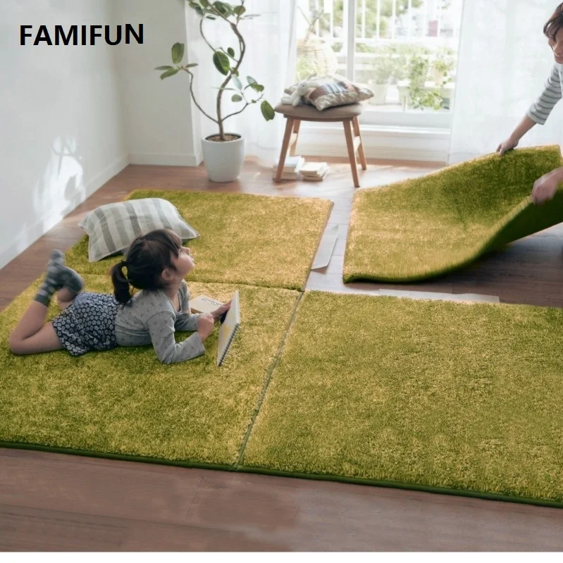 FAMIFUN Super Soft Long Shaggy Fuzzy Rugs Living Room Bedroom Splicing Carpets Children Crawling Mat 100*100cm Oversized Carpet
FAMIFUN Super Soft Long Shaggy Fuzzy Rugs Living Room Bedroom Splicing Carpets Children Crawling Mat 100*100cm Oversized Carpet