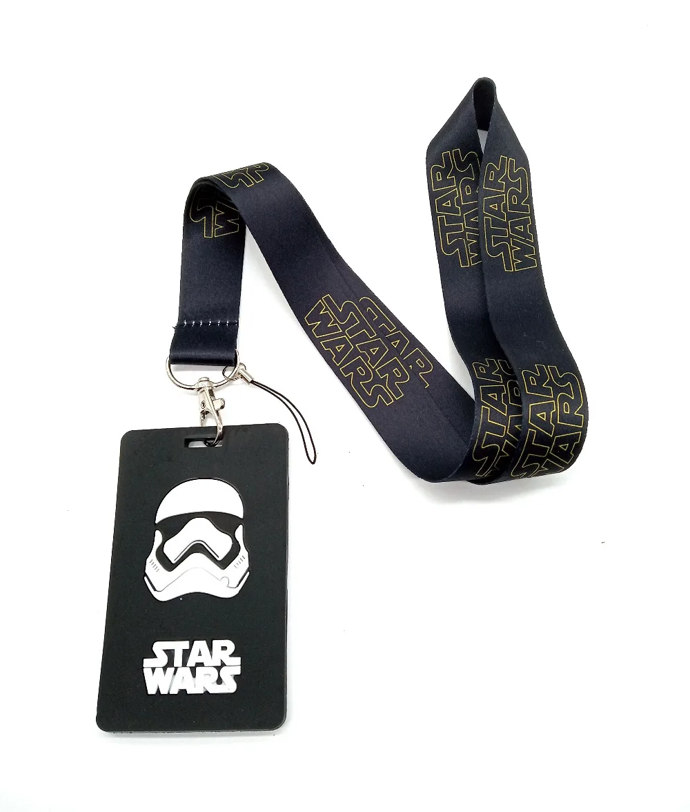 Hot Sale! 1 pcs Cartoon star wars Lanyard Key Chains Card Holders Bank Card Neck Strap Card Bus ID Holders P001
Hot Sale! 1 pcs Cartoon star wars Lanyard Key Chains Card Holders Bank Card Neck Strap Card Bus ID Holders P001