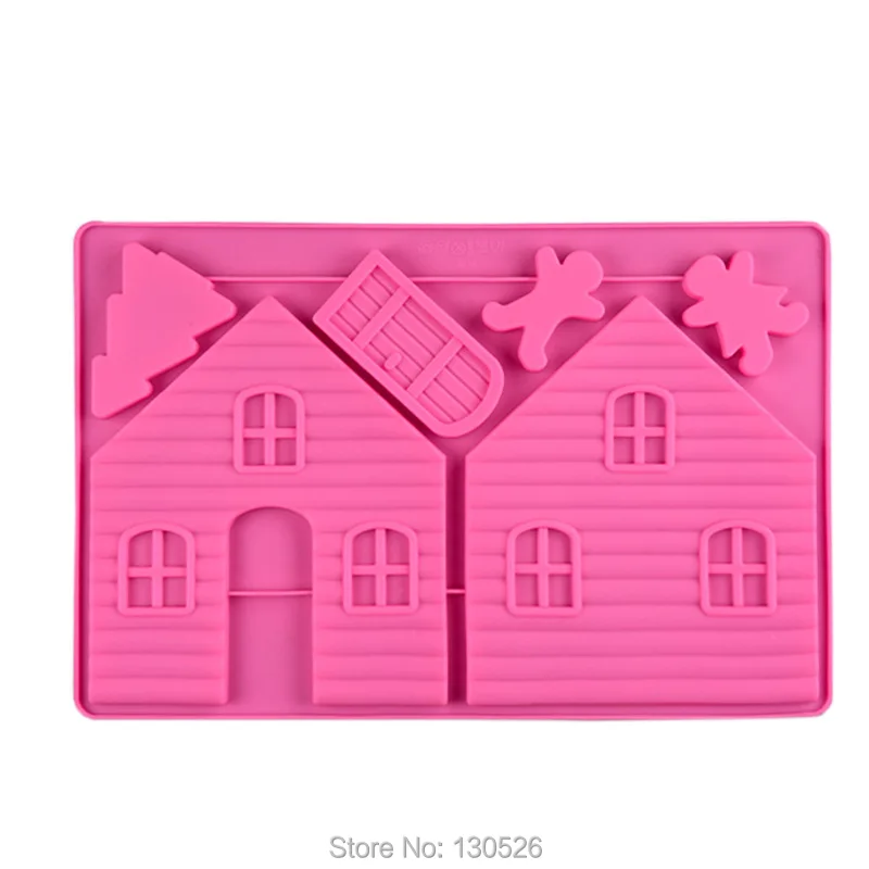 Silicone chocolate Biscuit Mold Creative Christmas Gingerbread House Cake Molds Sugar Craft Cake Decorating Tools Molds
Silicone chocolate Biscuit Mold Creative Christmas Gingerbread House Cake Molds Sugar Craft Cake Decorating Tools Molds