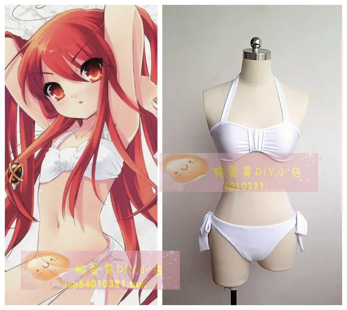 Аниме Бикини шакуган no Shana Heroine Shana, сделанный на заказ белый купальник для косплея
Аниме Бикини шакуган no Shana Heroine Shana, сделанный на заказ белый купальник для косплея
