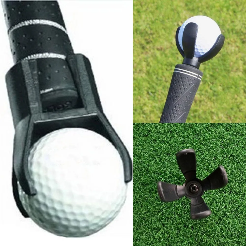 Портативный мини-мяч для гольфа с 4 зубцами захват качества ретривера присоска