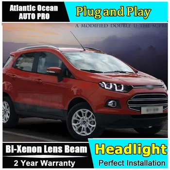 led head lamp For Ford EcoSport headlights 2013-2017 For Ford EcoSport Bifocal lens Double U LED bar xenon H7 head lamps parking
led head lamp For Ford EcoSport headlights 2013-2017 For Ford EcoSport Bifocal lens Double U LED bar xenon H7 head lamps parking