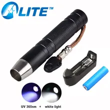 TMWT Gemstone Âmbar Detector 5 W CREE LED White & 365nm UV Luz Ultravioleta Lanterna Tocha com 18650(China)