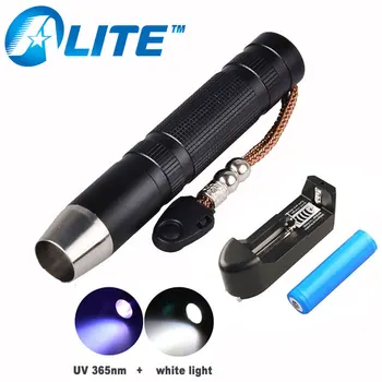 TMWT Gemstone Amber Detector UV Light Torch 5W CREE LED White & 365nm Ultraviolet Flashlight with 18650 Battery
TMWT Gemstone Amber Detector UV Light Torch 5W CREE LED White & 365nm Ultraviolet Flashlight with 18650 Battery