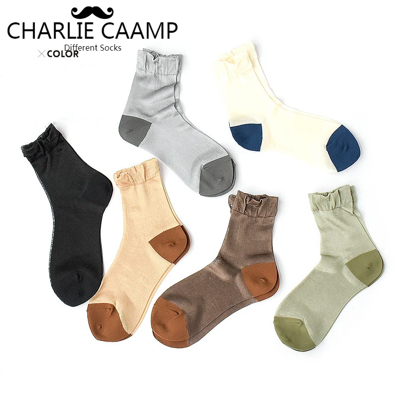 CHARLIE CAAMP Spring And Summer New Nylon Silk Light Ice Folds Lace Simple Wild Series Ladies Fashion Sexy Socks E112
CHARLIE CAAMP Spring And Summer New Nylon Silk Light Ice Folds Lace Simple Wild Series Ladies Fashion Sexy Socks E112