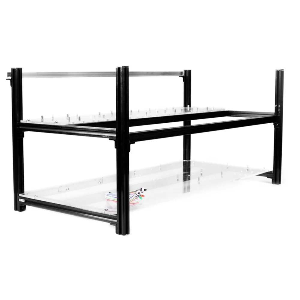 8 GPU Mining Frame Case Stackable Design Aluminum Acrylic Insulation Mining Frame Case Sliver/Black Color
8 GPU Mining Frame Case Stackable Design Aluminum Acrylic Insulation Mining Frame Case Sliver/Black Color