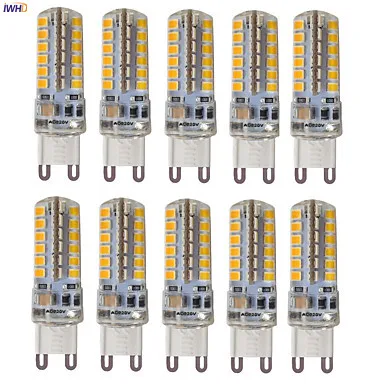 IWHD 10pcs 3W LED Lamp Bulb G9 220V 48xsmd3528 G9 LED Corn Light Silicone Replace Halogen Chandeliers Warm White White 110v-220v
IWHD 10pcs 3W LED Lamp Bulb G9 220V 48xsmd3528 G9 LED Corn Light Silicone Replace Halogen Chandeliers Warm White White 110v-220v