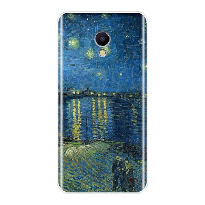 Soft Phone Case For Meizu M6 M6S M6T M5 M5C M5S M3 M3S M2 Silicone Van Gogh Art Back Cover For Meizu M2 M3 M5 M6 Note Coque