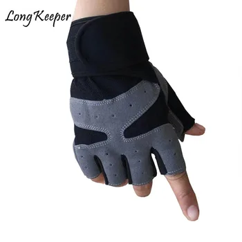 

Men Women Half Fingers Sport Gloves New Outdoor Fitness Riding Gloves Anti-slip Elastic Dumbbells Weightlifting Bracers Gloves