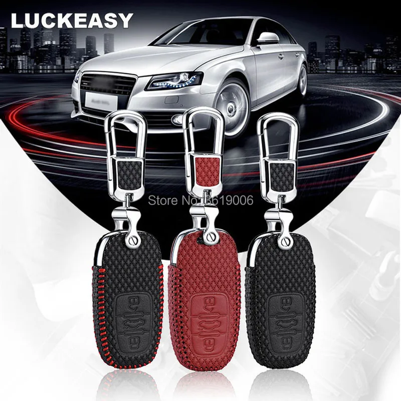 LUCKEASY For Audi A4L A6L A5 A7 A3 A1 A8L Q5 Q3 S5 S6 TT Brand New High Quality leather Smart Remote key Case Cover Holder
LUCKEASY For Audi A4L A6L A5 A7 A3 A1 A8L Q5 Q3 S5 S6 TT Brand New High Quality leather Smart Remote key Case Cover Holder