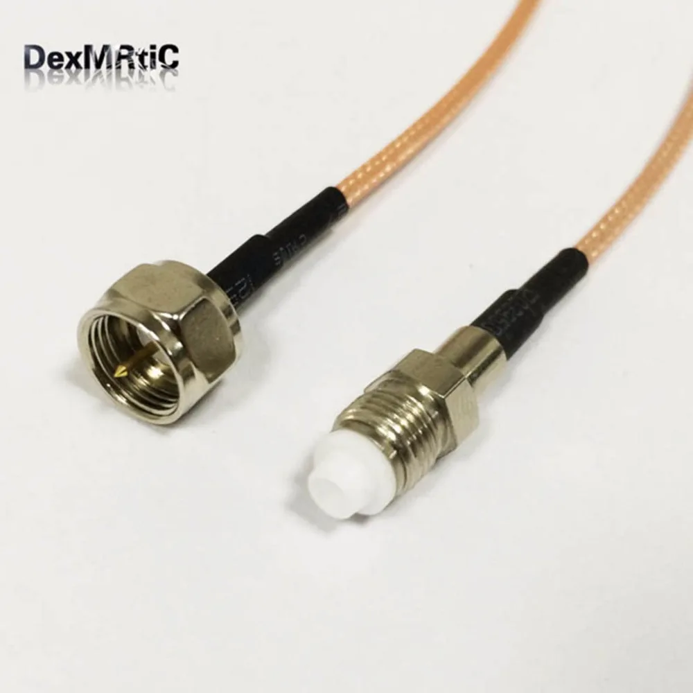 New F Male Plug Connector Switch FME Female Jack Convertor RG316 Wholesale Fast Ship 15CM 6" Adapter
New F Male Plug Connector Switch FME Female Jack Convertor RG316 Wholesale Fast Ship 15CM 6" Adapter