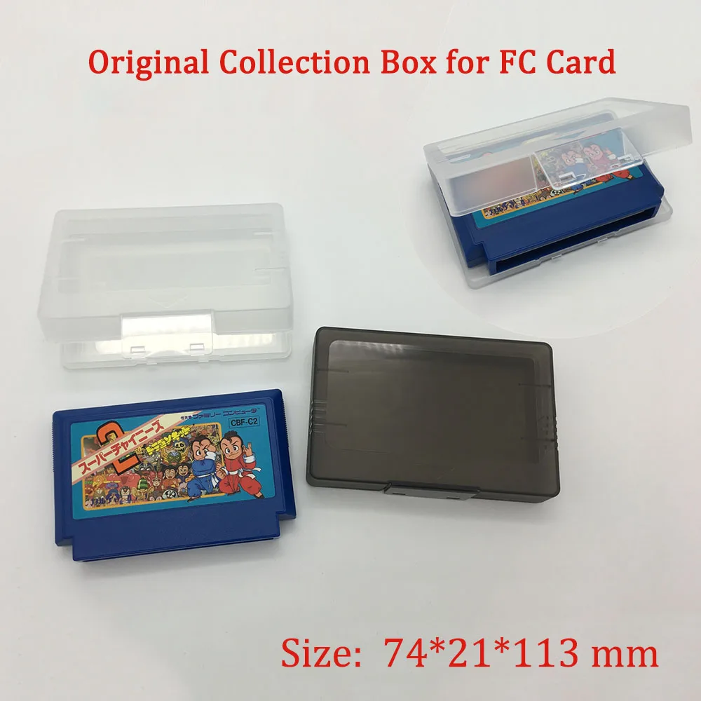 Original Transparent Collection Box for FC Cartridge Regular Card Nintend game classic FC game cards plastic storage box case
Original Transparent Collection Box for FC Cartridge Regular Card Nintend game classic FC game cards plastic storage box case