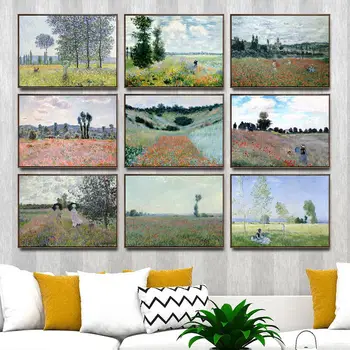 Home Decoration Art Wall Pictures Fro Living Room Poster Print Canvas Paintings French Claude Monet Field with poppies
Home Decoration Art Wall Pictures Fro Living Room Poster Print Canvas Paintings French Claude Monet Field with poppies