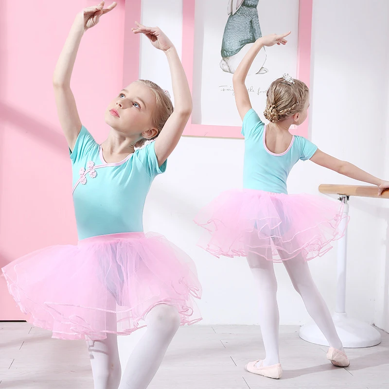 Балетное трико хлопковое балетное платье камзол тренировочная одежда для