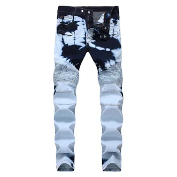 Men's Skinny Biker Jeans Men Hip Hop Pants with Pleated Zippers Men Jeans Kanye West High Stretch Slim Jean Men's Trousers
Men's Skinny Biker Jeans Men Hip Hop Pants with Pleated Zippers Men Jeans Kanye West High Stretch Slim Jean Men's Trousers