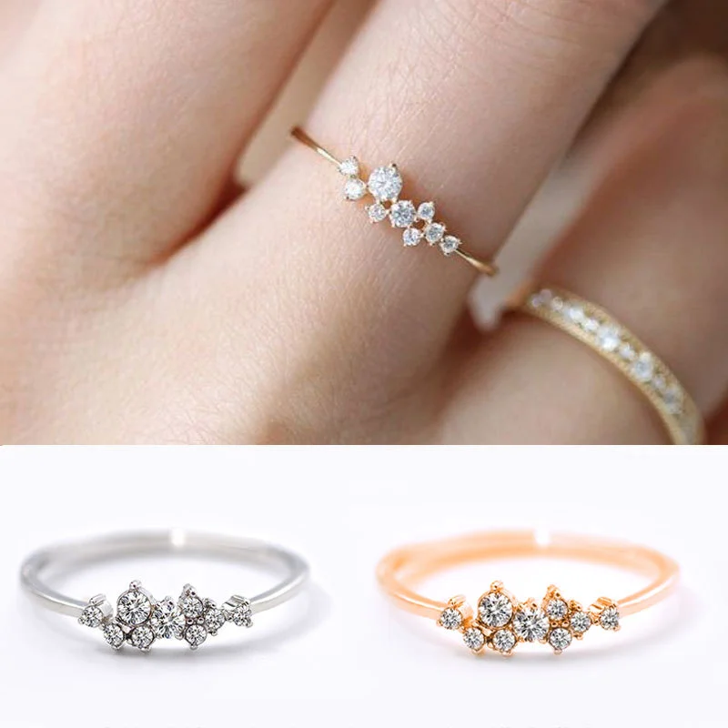 Rhinestone Gold Color Rings for Woman Fashion Cubic Zirconia Silver Color Engagement Ring for Female Statement Rings Gift 2018
Rhinestone Gold Color Rings for Woman Fashion Cubic Zirconia Silver Color Engagement Ring for Female Statement Rings Gift 2018