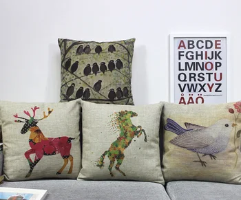 LINKWELL 18"x18" 1PC Cartoon Room Boy Kid Decoration Bird Floral Deer Elk Pigeon Horse Burlap Pillowcase Throw Cushion Cover
LINKWELL 18"x18" 1PC Cartoon Room Boy Kid Decoration Bird Floral Deer Elk Pigeon Horse Burlap Pillowcase Throw Cushion Cover