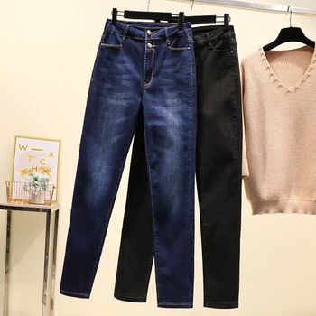 Ladies Jeans Double Breatsed Pencil Denim Pant Full Length Slim women trousers elastic high waist Jeans woman stretch plus size
Ladies Jeans Double Breatsed Pencil Denim Pant Full Length Slim women trousers elastic high waist Jeans woman stretch plus size