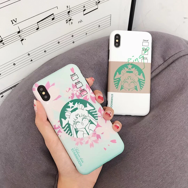New Sailor Moon Soft silicon phone case for iphone 6 S 7 7plus 8 plus X 10 XS XR MAX 11 Pro coffee Cherry blossoms cover coque
New Sailor Moon Soft silicon phone case for iphone 6 S 7 7plus 8 plus X 10 XS XR MAX 11 Pro coffee Cherry blossoms cover coque