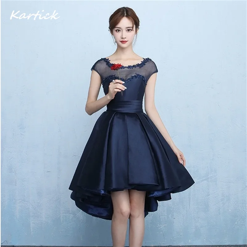 Brand New Evening Dresses Elegant Navy Blue Bride Gown Sexy High Low Backless Ball Prom Party Homecoming/Graduation Formal Dress
Brand New Evening Dresses Elegant Navy Blue Bride Gown Sexy High Low Backless Ball Prom Party Homecoming/Graduation Formal Dress
