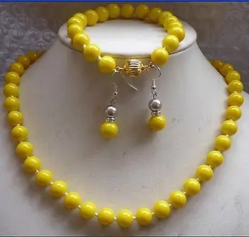 Beautiful! New Design 10mm Yellow Sea Shell Pearl Necklace Bracelets Earring Jewelry Set
Beautiful! New Design 10mm Yellow Sea Shell Pearl Necklace Bracelets Earring Jewelry Set