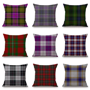 British Style Retro Simple Linen Cushion Cover Scottish Plaid Geometry Decorative Pillowcase Home Decor Sofa Throw Pillow Cover
British Style Retro Simple Linen Cushion Cover Scottish Plaid Geometry Decorative Pillowcase Home Decor Sofa Throw Pillow Cover