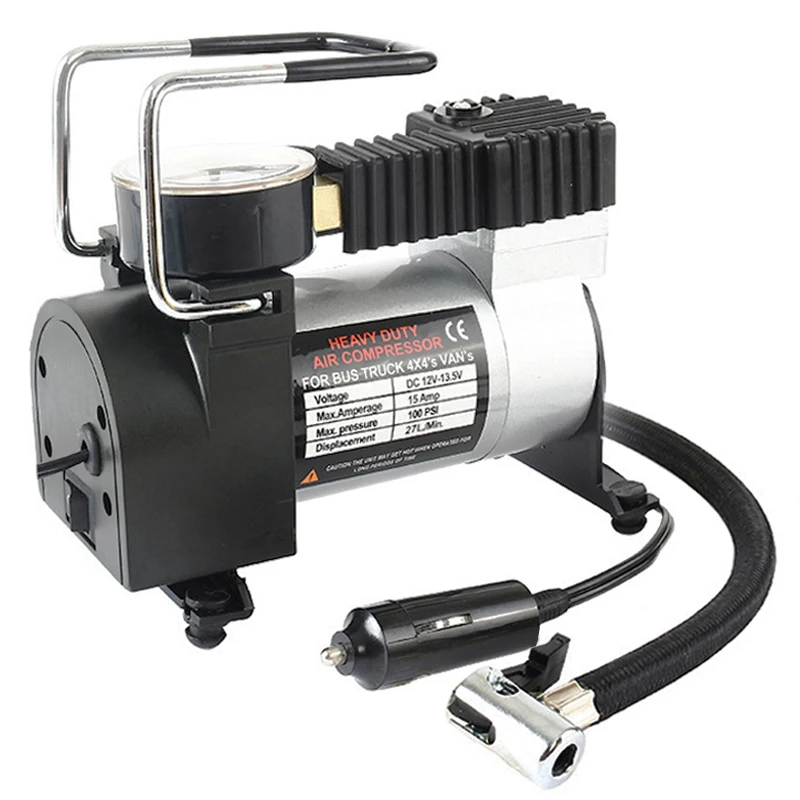 Portable Car Air Compressor Heavy Duty 12V 140PSI 965kPA Electric Tire Tyre Inflator Pump for for Auto Bicycles Motorcycles Ball
Portable Car Air Compressor Heavy Duty 12V 140PSI 965kPA Electric Tire Tyre Inflator Pump for for Auto Bicycles Motorcycles Ball