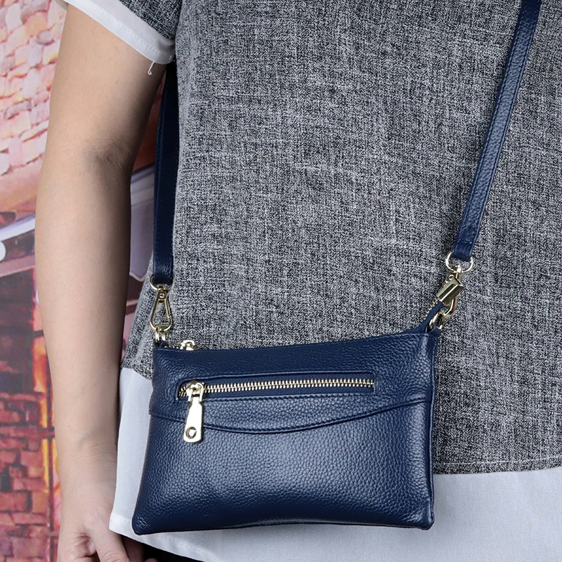 Luxury Zipper Blue/Red/Black/Gray Clutch Women Messenger Handbags Genuine Leather Women’s Shoulder Purse Fashion Small Bags
Luxury Zipper Blue/Red/Black/Gray Clutch Women Messenger Handbags Genuine Leather Women’s Shoulder Purse Fashion Small Bags