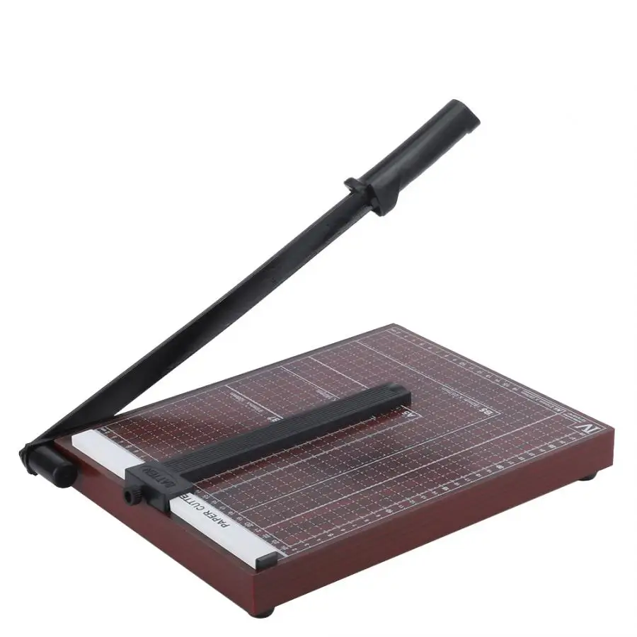 paper trimmer Wine Red Wooden Base A4/B5/A5/B6/B7 Paper Cutter Photo Trimmer Cutting Trimming Tool cutter
paper trimmer Wine Red Wooden Base A4/B5/A5/B6/B7 Paper Cutter Photo Trimmer Cutting Trimming Tool cutter