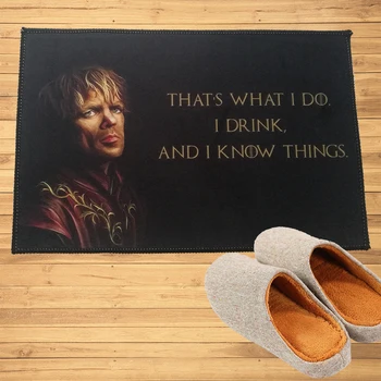 I Drink And I Know Things the Imp Tyrion Lannister Game of Thrones Doormat Mat Hallway Doorway Bathroom Kitchen Rugs Mats Carpet
I Drink And I Know Things the Imp Tyrion Lannister Game of Thrones Doormat Mat Hallway Doorway Bathroom Kitchen Rugs Mats Carpet
