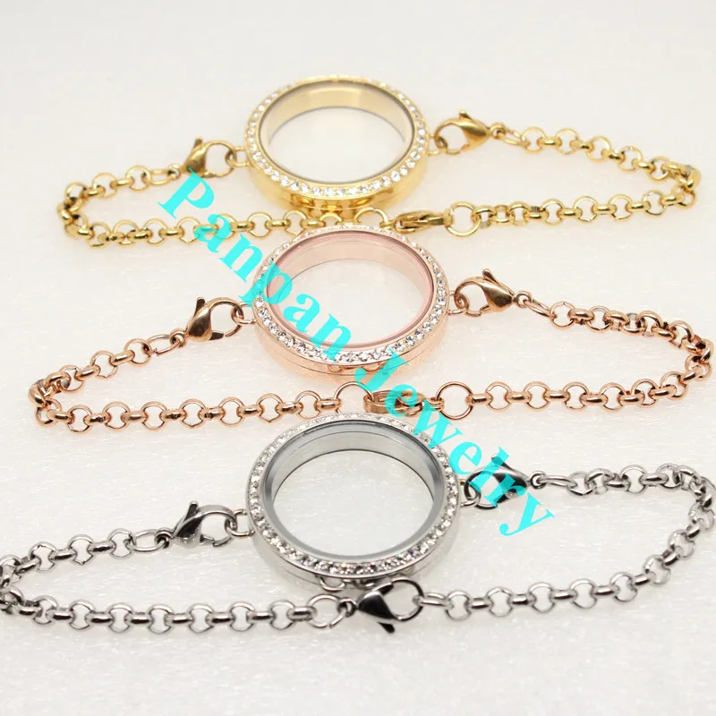 Carvort jewelry 25mm/30mm 316L stainless steel floating twist locket bracelets with crystals (with chains)
Carvort jewelry 25mm/30mm 316L stainless steel floating twist locket bracelets with crystals (with chains)