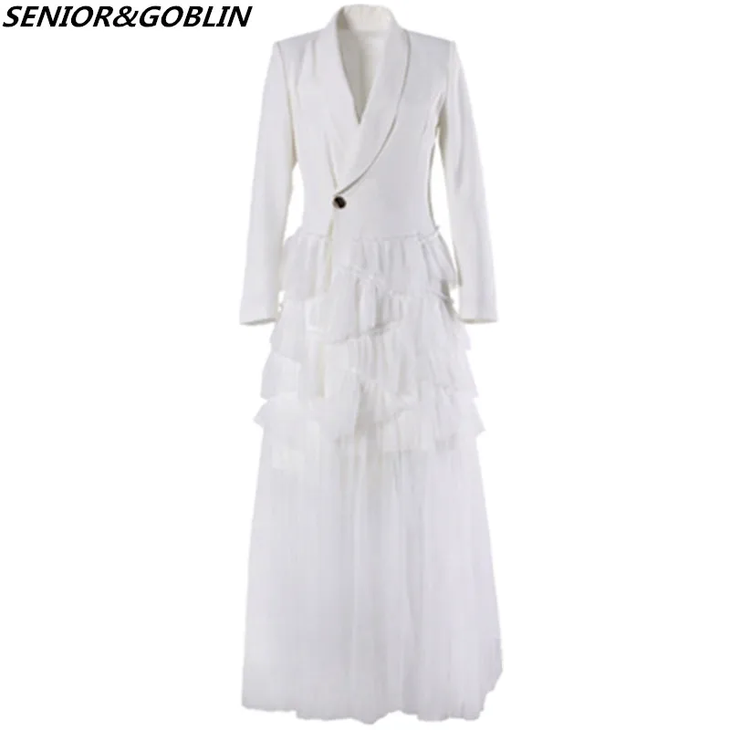 Newest 2019 Fashion Women Patchwork Black Mesh Party Dress Spring Runway Sexy V Neck High Quality White Plus Size Long Dress
Newest 2019 Fashion Women Patchwork Black Mesh Party Dress Spring Runway Sexy V Neck High Quality White Plus Size Long Dress