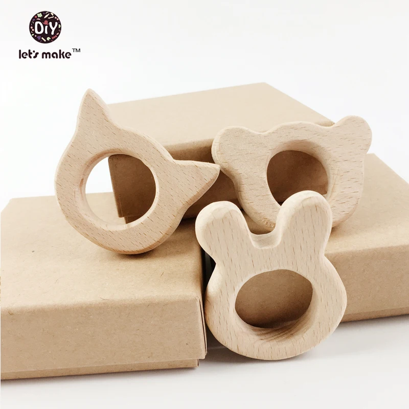 Let's Make Wooden Teether 12pc Nature Beech Wood Teething Toy Animal Shaped Holder Rattle Nursing Wood Baby Gift DIY Pendant
Let's Make Wooden Teether 12pc Nature Beech Wood Teething Toy Animal Shaped Holder Rattle Nursing Wood Baby Gift DIY Pendant