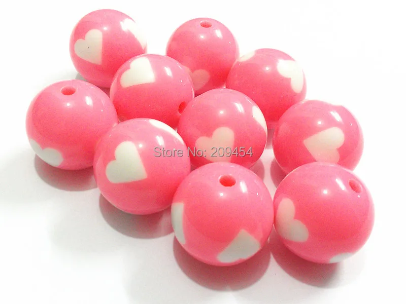 (Choose Size First) 12mm/16mm/20mm Pink With White Heart Solid Beads
(Choose Size First) 12mm/16mm/20mm Pink With White Heart Solid Beads