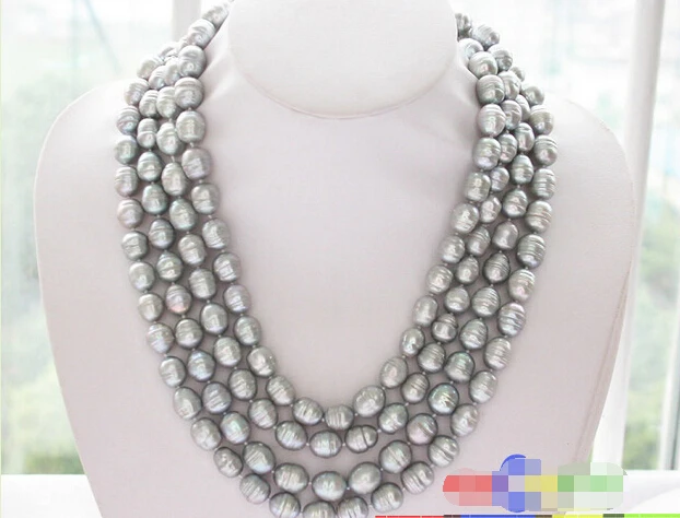 80" 14mm gray rice freshwater cultured pearl necklace p2705 Noble style Natural Fine jewe fast SHIPPING
80" 14mm gray rice freshwater cultured pearl necklace p2705 Noble style Natural Fine jewe fast SHIPPING