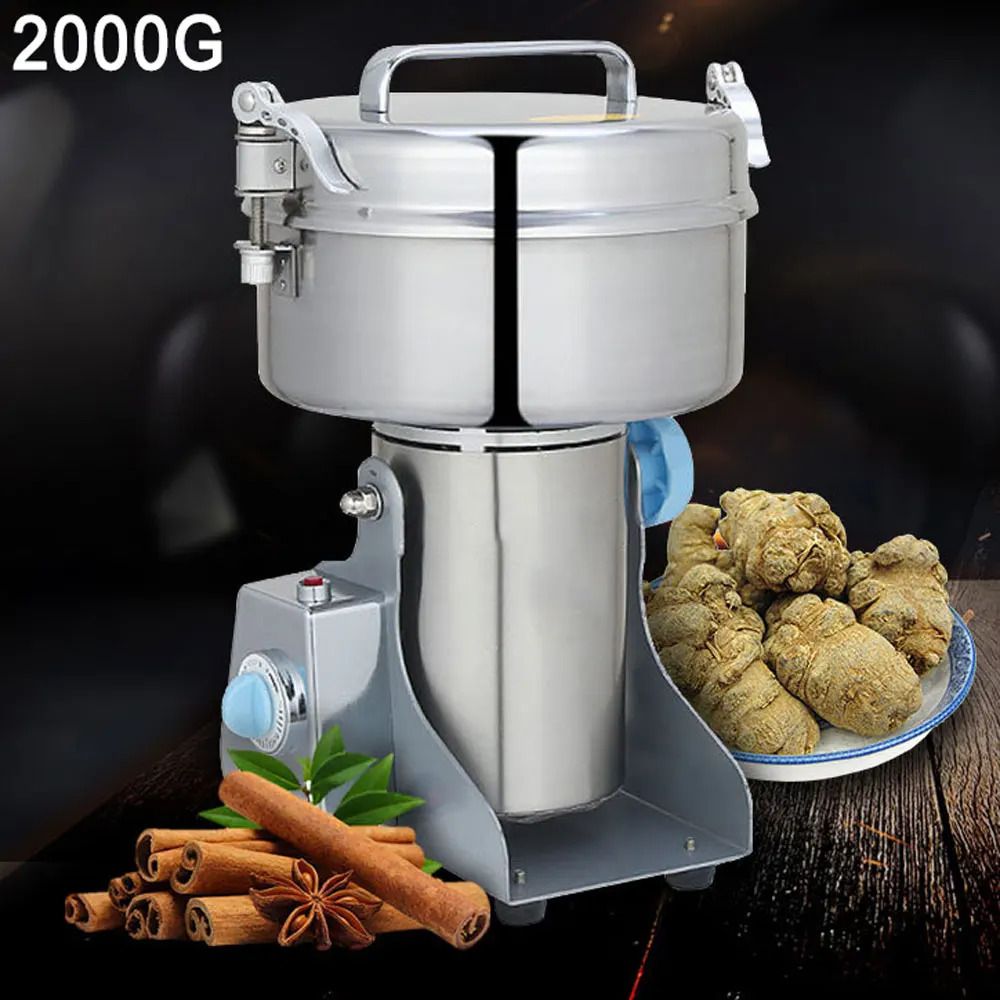 2000G Big Capacity Mill Multifunction Pulverizer Herb Processor Stainless Steel Electric Coffee Nut Spice Grinder 220V/110V
2000G Big Capacity Mill Multifunction Pulverizer Herb Processor Stainless Steel Electric Coffee Nut Spice Grinder 220V/110V