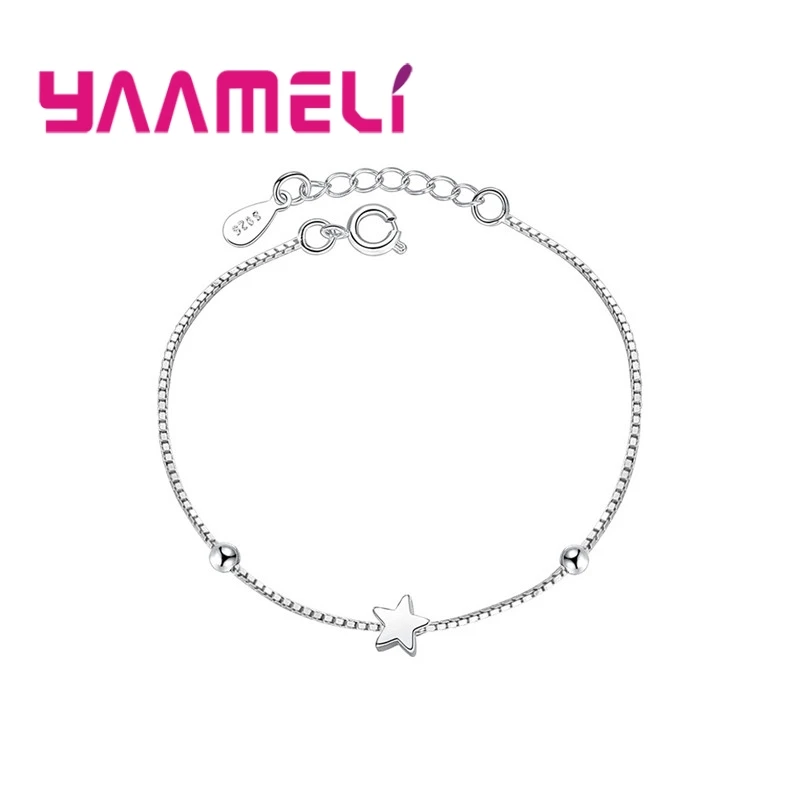 Newest Arrival 925 Silver Square&Star Pendant Bracelet Jewelry Gift for Women Party Wristband Spring Dress Decoration
Newest Arrival 925 Silver Square&Star Pendant Bracelet Jewelry Gift for Women Party Wristband Spring Dress Decoration