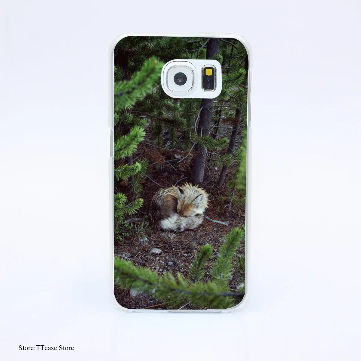 3029G Sleeping Fox Ve1 Print Hard Transparent font b Case b font Cover for Galaxy S3