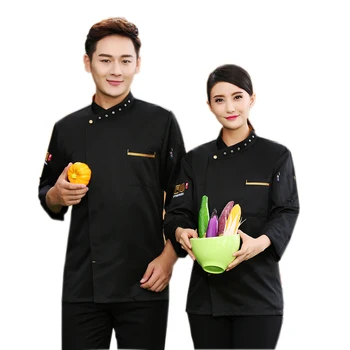 High Quality Unisex Autumn&Winter Long-Sleeved Chefs Jacket Cooks Waiter Uniform Restaurant Food Service Kitchen Coat Workwear
High Quality Unisex Autumn&Winter Long-Sleeved Chefs Jacket Cooks Waiter Uniform Restaurant Food Service Kitchen Coat Workwear